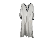 White with Blue Trim Tunic